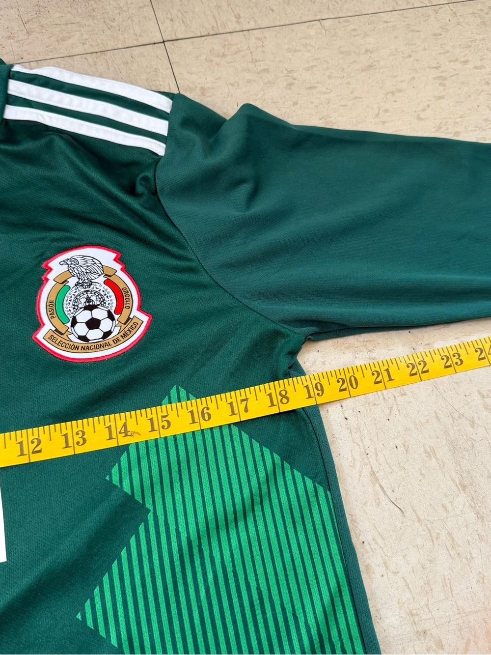 Adidas Mexico National Team long sleeve Football Jersey #16 H. Herrera Sz Small